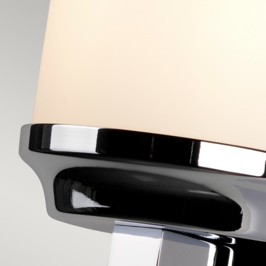 Amalia 1-ljus Liten Vägglampa Polerad Krom 24cm IP44