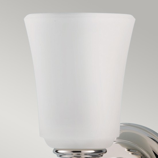 Huguenot Lake 1-Ljus Vägglampa Polerad Krom 25,7cm IP44