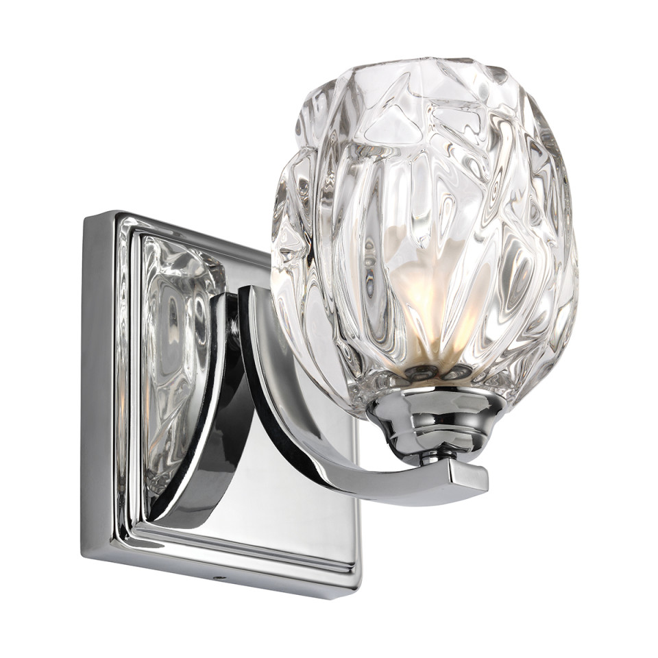 Kalli 1-Ljus Vägglampa Polerad krom 12,7cm Elstead Lighting Kalli 1-Ljus Vägglampa Polerad krom 12,7cm