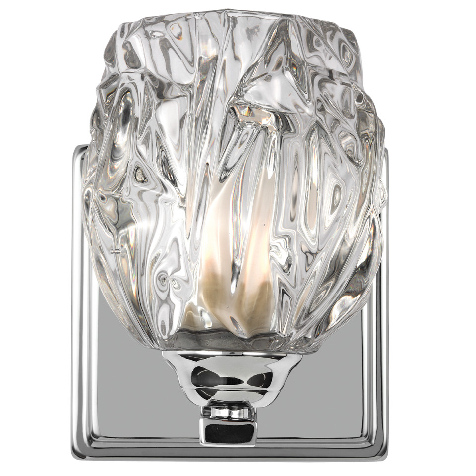 Kalli 1-Ljus Vägglampa Polerad krom 12,7cm Elstead Lighting Kalli 1-Ljus Vägglampa Polerad krom 12,7cm