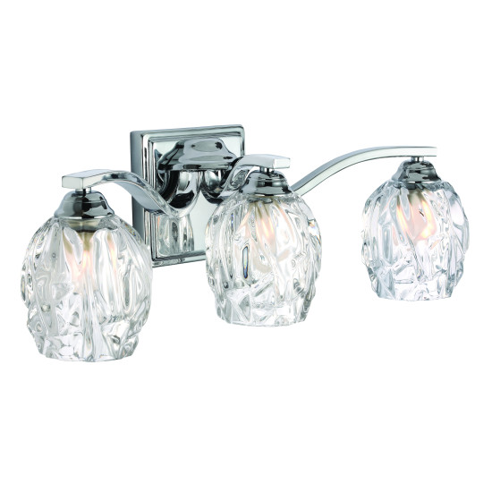 Kalli 3-Ljus Spegellampa Polerad Krom 15,5cm IP44 Kalli 3-Ljus Spegellampa Polerad Krom 15,5cm IP44