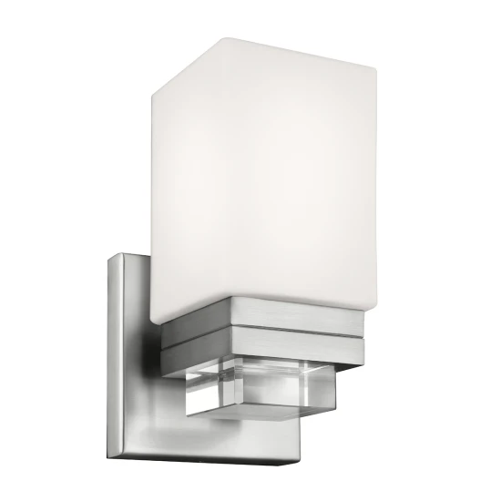 Maddison 1-Ljus Vägglampa Satin Nickel 16,1cm IP44