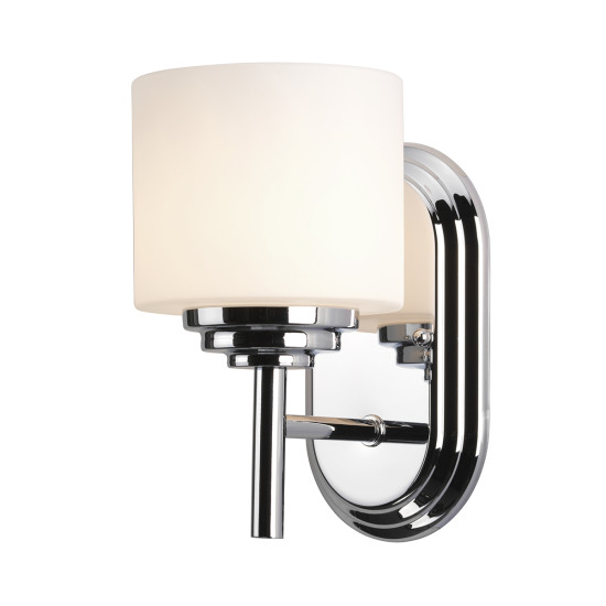 Malibu 1-Ljus Vägglampa Polerad Krom 23,7cm IP44