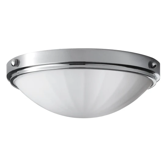 Perry 2-Ljus Plafond Polerad Krom 22,2cm IP44