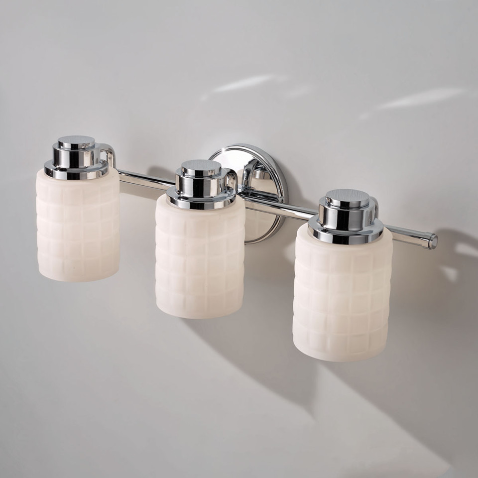 Feiss Wadsworth 3Lt Above Mirror Light IP44 Elstead Lighting Feiss Wadsworth 3Lt Above Mirror Light IP44