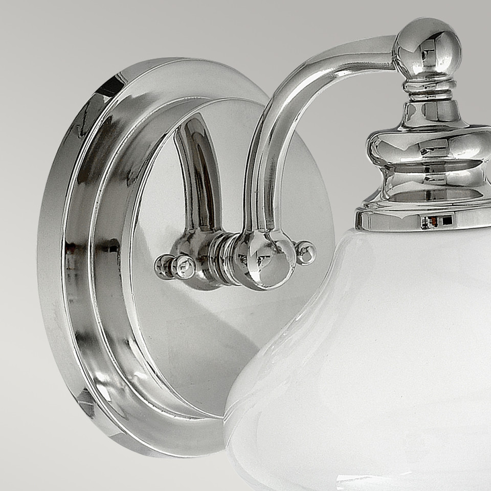 Ainsley 1-Ljus Vägglampa Polerad Krom 13,7cm Elstead Lighting Ainsley 1-Ljus Vägglampa Polerad Krom 13,7cm