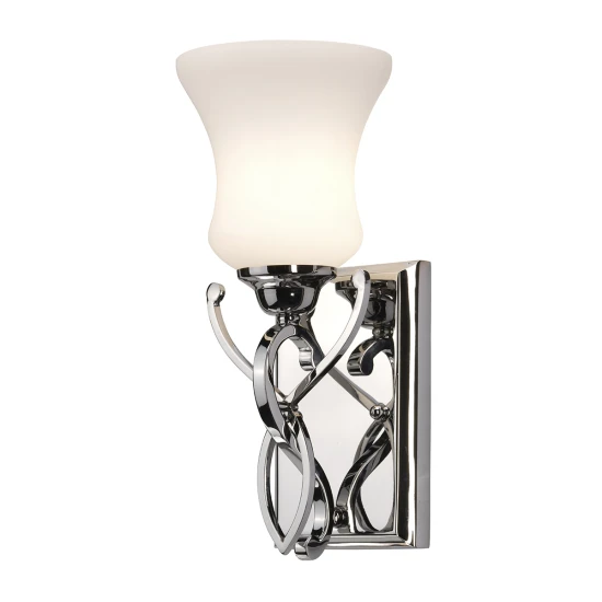 Brooke 1-Ljus Vägglampa Polerad Krom 22,3cm IP44