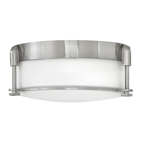 Colbin Small Flush Mount - Brushed Nickel IP44 Colbin Small Flush Mount - Brushed Nickel IP44