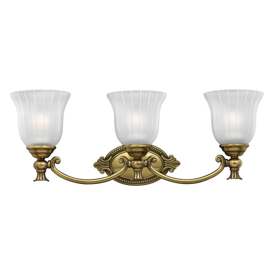 Francoise 3-Ljus Spegellampa Mässing 27,3 cm IP44 Francoise 3-Ljus Spegellampa Mässing 27,3 cm IP44