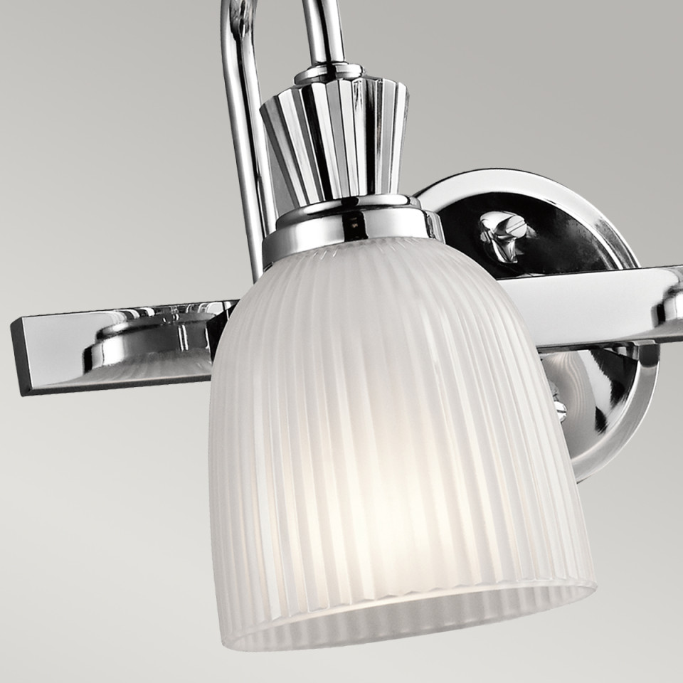 Cora 2-Ljus Vägglampa Polerad Krom 56,1cm Elstead Lighting Cora 2-Ljus Vägglampa Polerad Krom 56,1cm