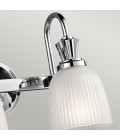 Cora 2-Ljus Vägglampa Polerad Krom 56,1cm Elstead Lighting Cora 2-Ljus Vägglampa Polerad Krom 56,1cm