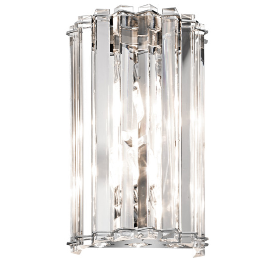 Crystal Skye 2-Ljus Vägglampa Krom 24,1cm IP44