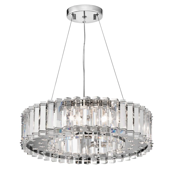 Crystal Skye 8-Ljus Takkrona Krom 61cm IP44