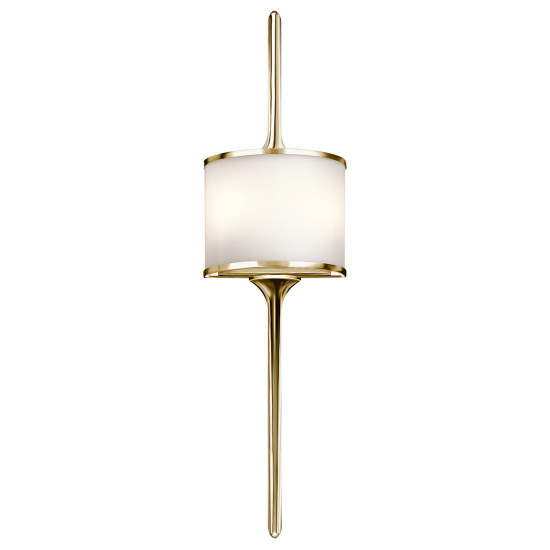 Mona 2 Light Wall Light - Polished Brass IP44 Mona 2 Light Wall Light - Polished Brass IP44