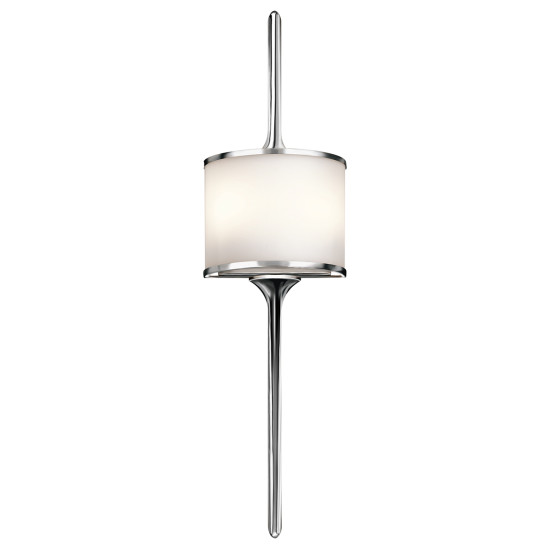 Mona 2-Ljus Vägglampa Polerad Krom 76,2cm IP44