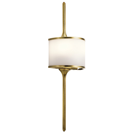 Mona 2-Ljus Vägglampa Naturlig Mässing 76,2cm IP44 Mona 2-Ljus Vägglampa Naturlig Mässing 76,2cm IP44