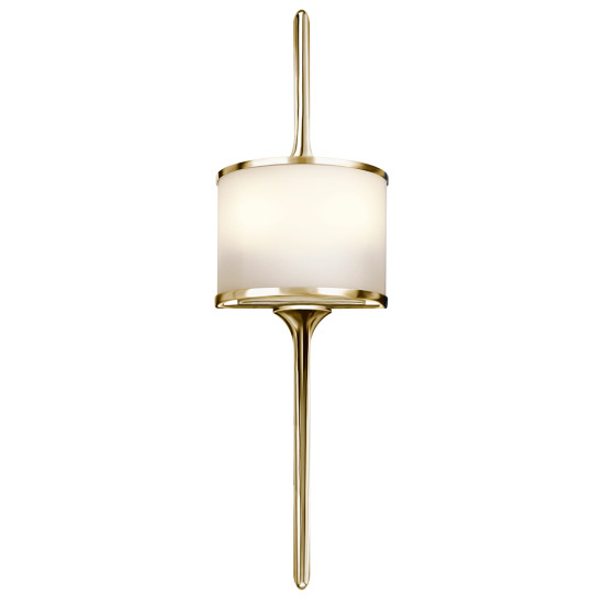 Mona 2 Light Wall Light - Polished Brass IP44 Mona 2 Light Wall Light - Polished Brass IP44