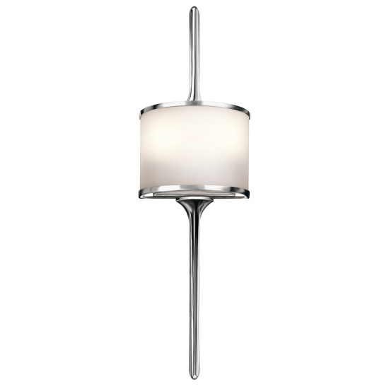 Mona 2-Ljus Vägglampa Polerad Krom 55,9cm IP44