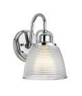 Dublin 1 Light Wall Light - Polished Chrome IP44 Elstead Lighting Dublin 1 Light Wall Light - Polished Chrome IP44