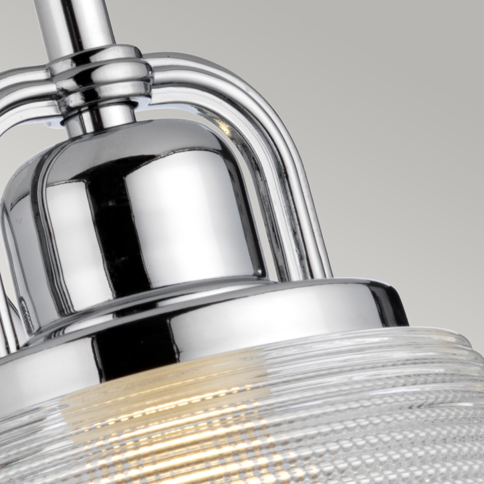 Dublin 1 Light Wall Light - Polished Chrome IP44 Elstead Lighting Dublin 1 Light Wall Light - Polished Chrome IP44