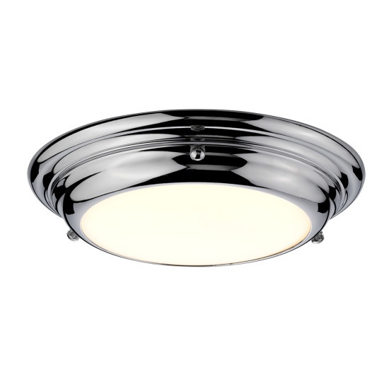 Welland 1 Light Mini LED Flush Light - Polished Chrome IP44