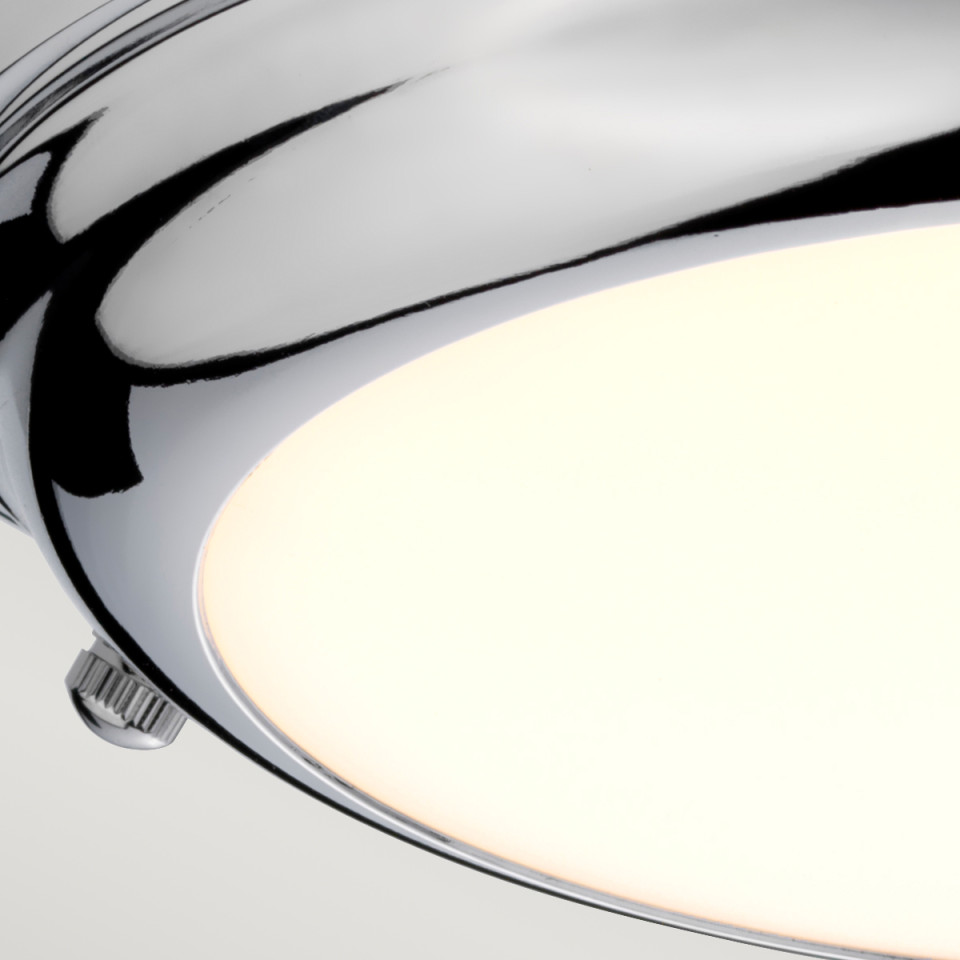 Welland 1-Ljus Mini-LED Plafond Polerad Krom IP44 Welland 1-Ljus Mini-LED Plafond Polerad Krom IP44