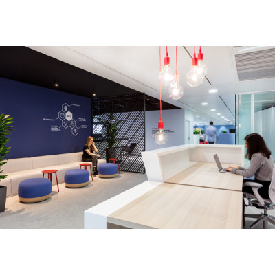 Kontorsbelysningsprojekt i Paris