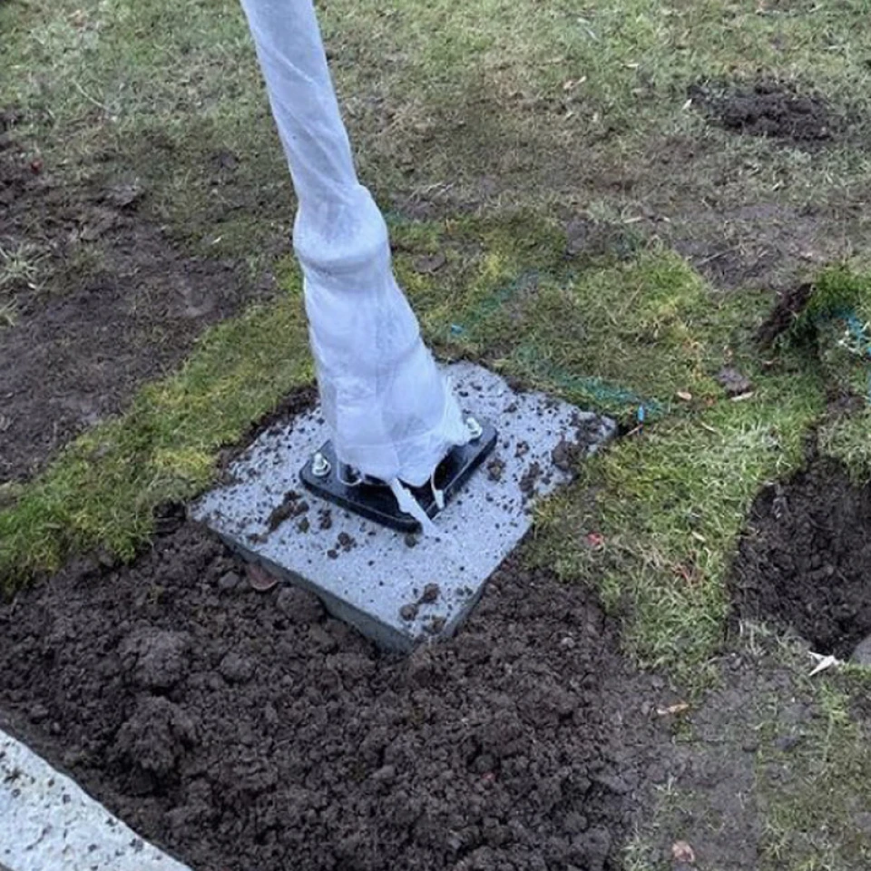 Harte liten grundram, 100 mm kvadrat i galvaniserat stål (FF03)