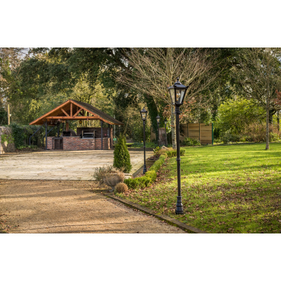 Victorian Utomhus Traditionell Lyktstolpe Gjutjärn 260cm