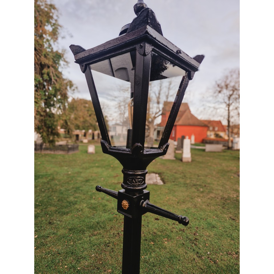 Victorian Utomhus Traditionell Lyktstolpe Gjutjärn 260cm