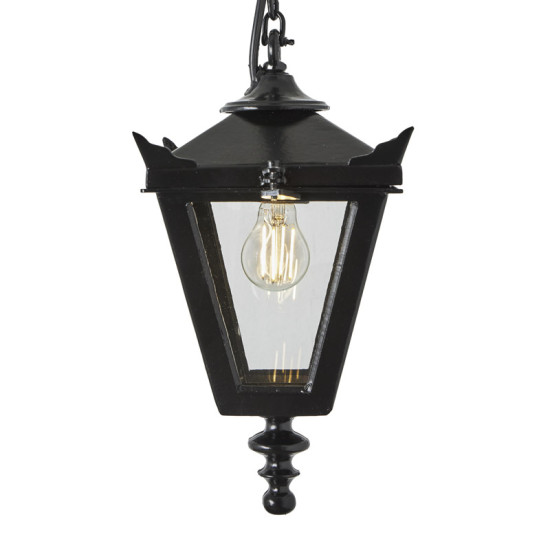Victorian Outdoor Traditional Hanging Lantern Cast Iron 33cm Victorian Outdoor Traditional Hanging Lantern Cast Iron 33cm