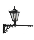 Viktoriansk utomhusvägglampa med förlängningsgjutjärn/galvaniserat stål 97 cm IP44
