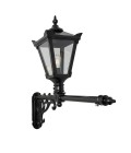 Viktoriansk utomhusvägglampa med förlängningsgjutjärn/galvaniserat stål 97 cm IP44