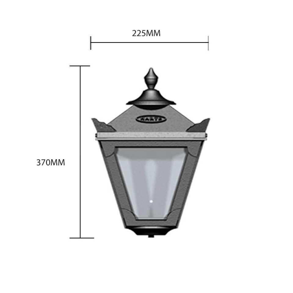 Victorian Utomhus Traditionell Skottvägglampa Gjutjärn 37cm Victorian Utomhus Traditionell Skottvägglampa Gjutjärn 37cm