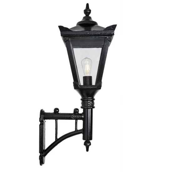 Victorian outdoor wall light with short arm cast iron/galvanised steel 97 cm IP44