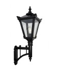 Victorian outdoor wall light with short arm cast iron/galvanised steel 97 cm IP44