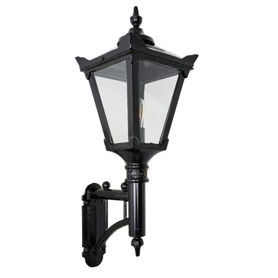 Victorian outdoor wall light with short arm cast iron/galvanised steel 97 cm IP44