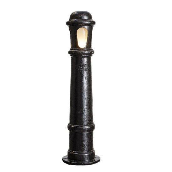 Decorative outdoor bollard light cast iron 95 cm IP44