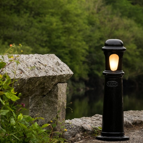 Decorative outdoor bollard light cast iron 75 cm IP44