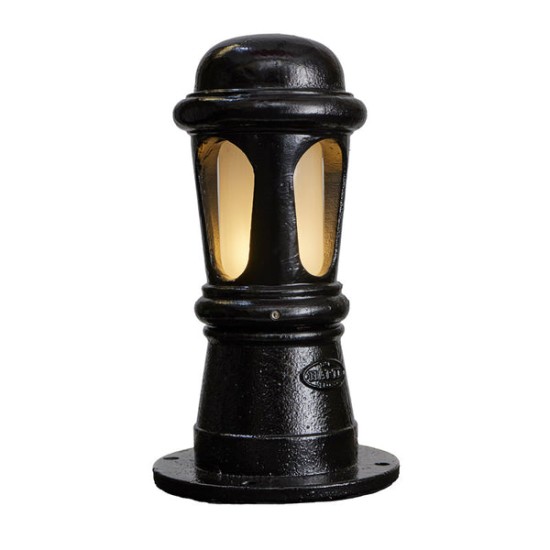 Decorative outdoor bollard light cast iron 43 cm IP44