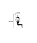 Victorian Outdoor Globe Wall Light With Decorative Arm Cast Iron 59cm Victorian Outdoor Globe Wall Light With Decorative Arm Cast Iron 59cm
