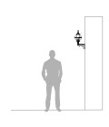 Victorian Outdoor Globe Wall Light With Decorative Arm Cast Iron 59cm Victorian Outdoor Globe Wall Light With Decorative Arm Cast Iron 59cm