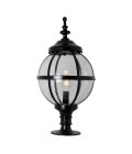 Viktoriansk glob utomhus portlykta för platta pelarlock, gjutjärn/galvaniserat stål, 103 cm IP65