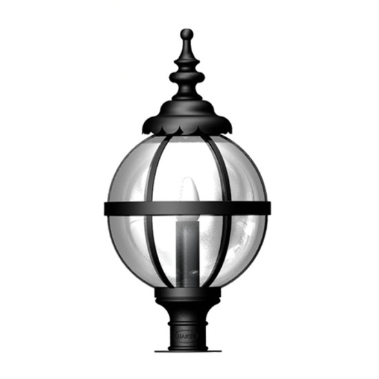 Victorian Outdoor Globe Pedestal Light For Narrow Pier Caps Cast Iron 71cm Victorian Outdoor Globe Pedestal Light For Narrow Pier Caps Cast Iron 71cm
