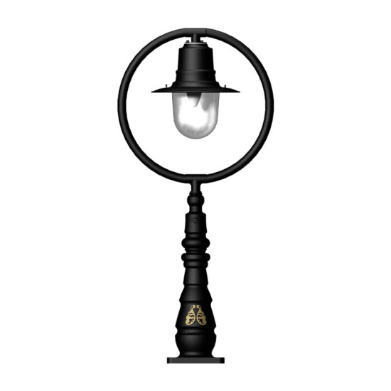 Classic Outdoor Railway Style Bollard Light Cast Iron 121cm Classic Outdoor Railway Style Bollard Light Cast Iron 121cm