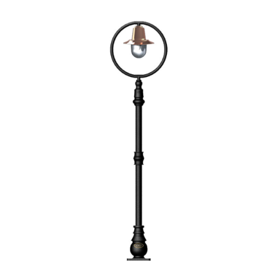 Copper Utomhus Järnvägstil Lyktstolpe Gjutjärn 149cm
