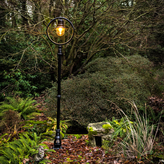 Classic Utomhus Järnvägstil Lyktstolpe Gjutjärn 243cm Classic Utomhus Järnvägstil Lyktstolpe Gjutjärn 243cm