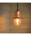 Copper Utomhus Järnvägstil Taklampa Med Kedja Galvaniserat Stål 33cm Copper Utomhus Järnvägstil Taklampa Med Kedja Galvaniserat Stål 33cm