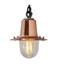 Copper railway style outdoor ceiling light copper/galvanised steel 19.5 cm IP44