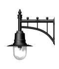 Classic Utomhus Järnvägstil Vägglampa Gjutjärn 62cm